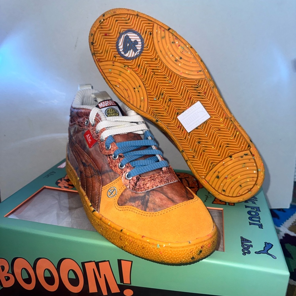 Advisory Board Crystals Fantastic Four The Thing Puma Marvel Orange Sneakers